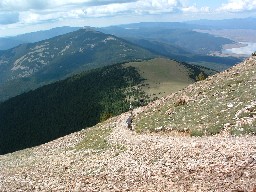 Looking down the south side of Baldy